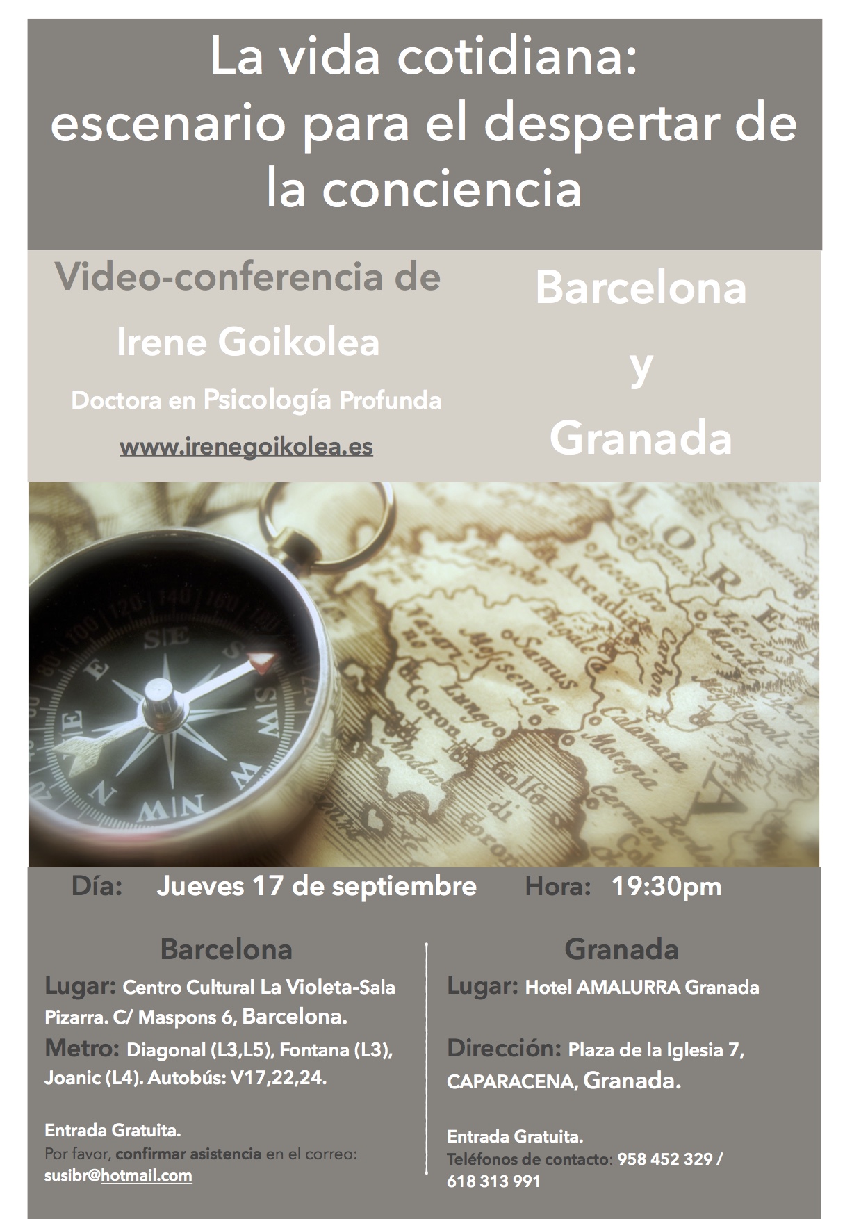 Cartel de la video-conferencia